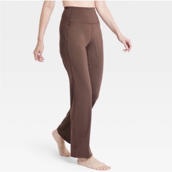 all in motion Pants - Women's Brushed Sculpt Curvy Pocket Straight Leg Pants from All In Motion